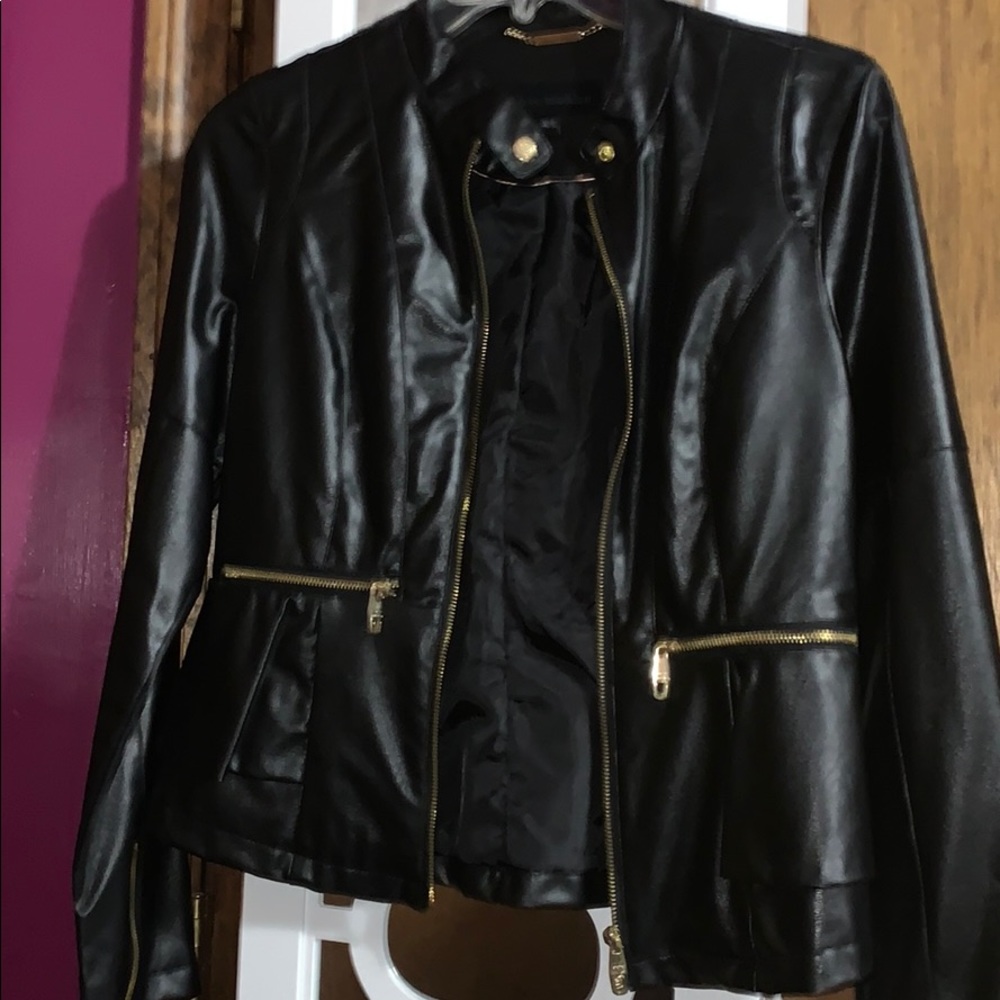 Steve Madden Peplum Moto Jacket